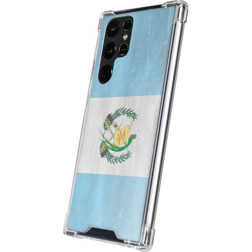 Guatemala Flag Distressed Galaxy S24 Ultra Clear Case