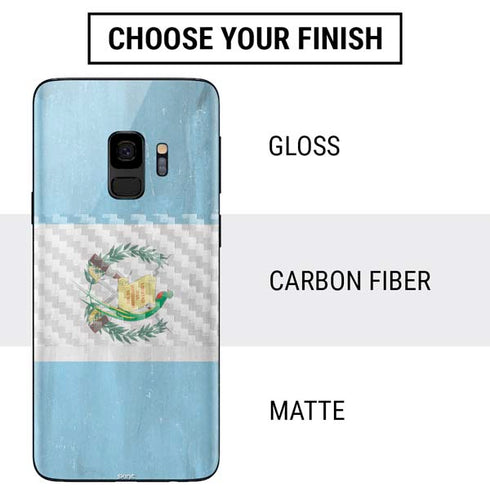 Guatemala Flag Distressed Galaxy S9 Skin