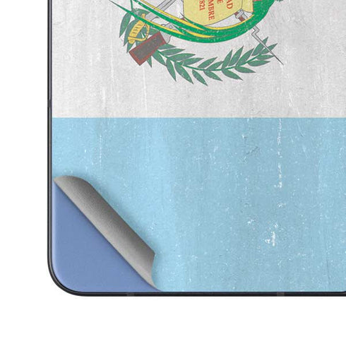 Guatemala Flag Distressed Galaxy Z Fold5 5G Skin