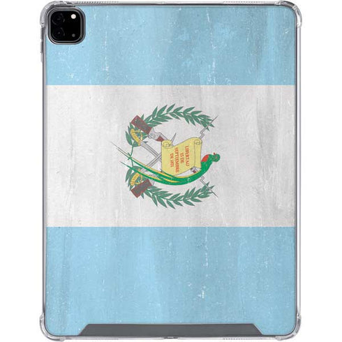 Guatemala Flag Distressed iPad Pro 12.9in (2020) Clear Case