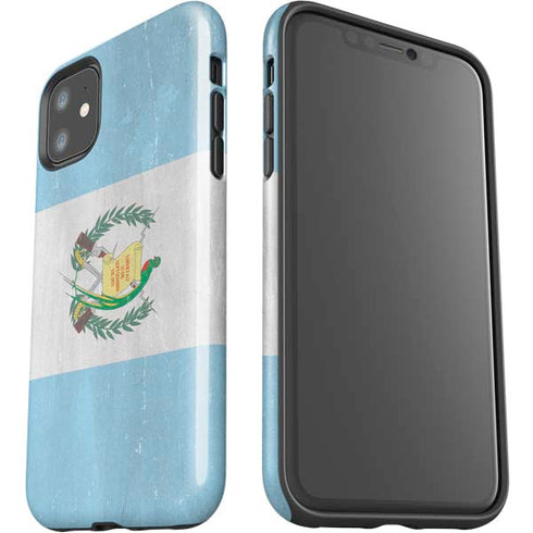 Guatemala Flag Distressed iPhone 11 Impact Case