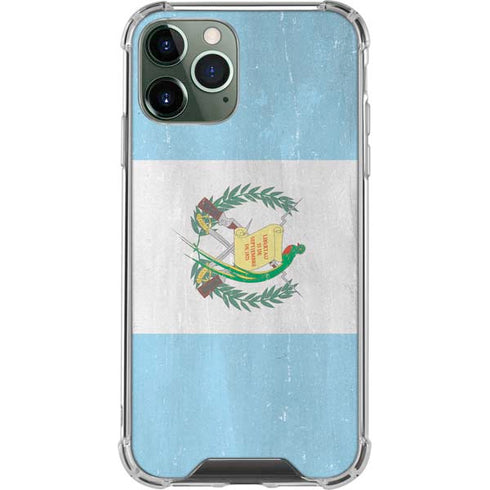 Guatemala Flag Distressed iPhone 11 Pro Max Clear Case