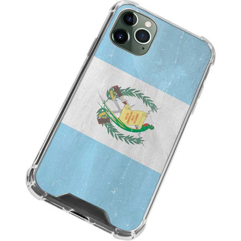 Guatemala Flag Distressed iPhone 11 Pro Max Clear Case