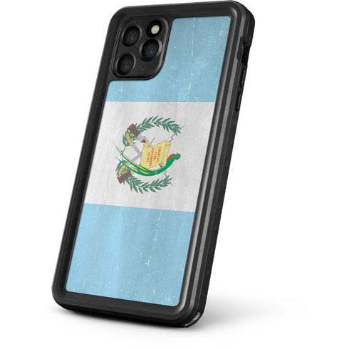 Guatemala Flag Distressed iPhone 11 Pro Max Waterproof Case