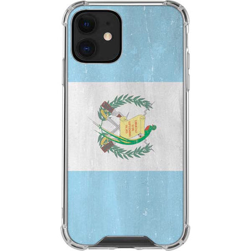 Guatemala Flag Distressed iPhone 12 Mini Clear Case