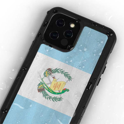 Guatemala Flag Distressed iPhone 12 Pro Waterproof Case