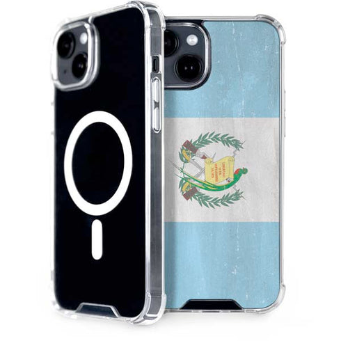 Guatemala Flag Distressed iPhone 13 MagSafe Case