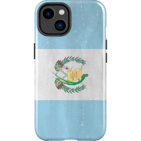 Guatemala Flag Distressed iPhone 14 Plus Impact Case
