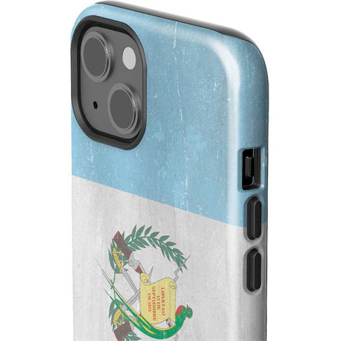 Guatemala Flag Distressed iPhone 14 Plus Impact Case