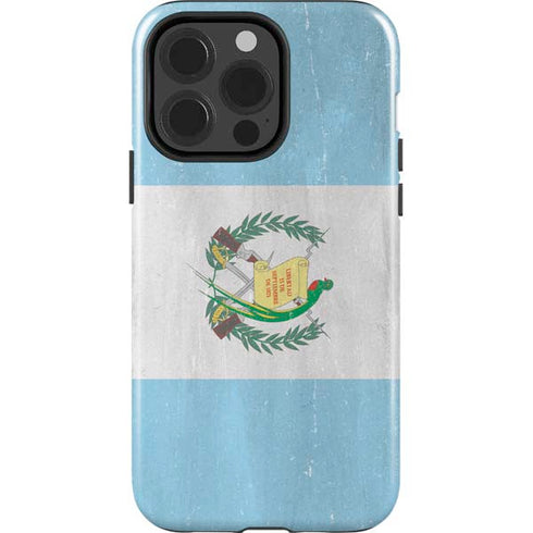 Guatemala Flag Distressed iPhone 14 Pro Impact Case