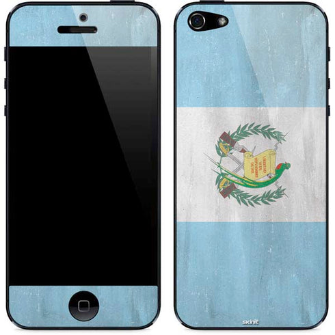 Guatemala Flag Distressed iPhone 5/5s/5SE Skin
