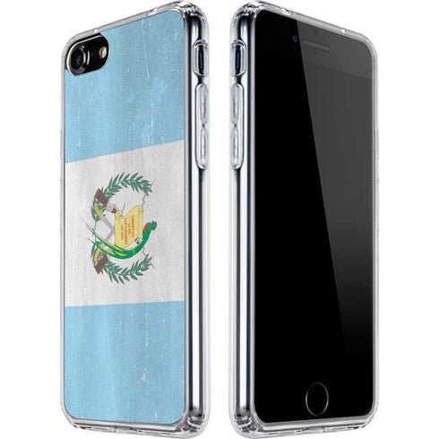 Guatemala Flag Distressed iPhone SE (2nd & 3rd Gen) Clear Case