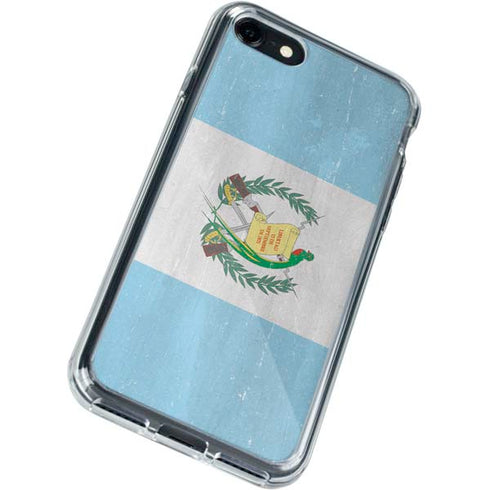 Guatemala Flag Distressed iPhone SE (2nd & 3rd Gen) Clear Case