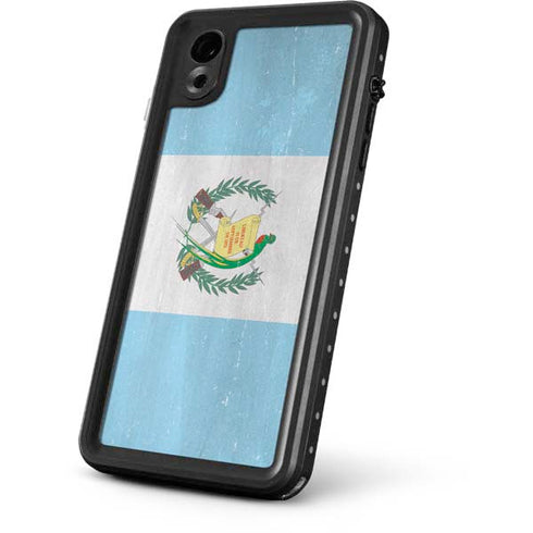 Guatemala Flag Distressed iPhone XR Waterproof Case