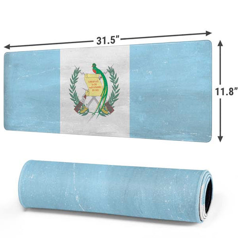 Guatemala Flag Distressed Gaming Mouse Pad