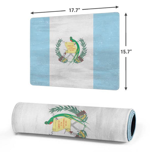 Guatemala Flag Distressed Gaming Mouse Pad