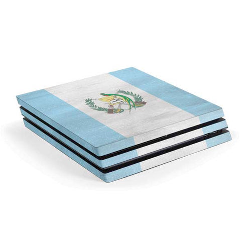 Guatemala Flag Distressed PS4 Pro Console Skin