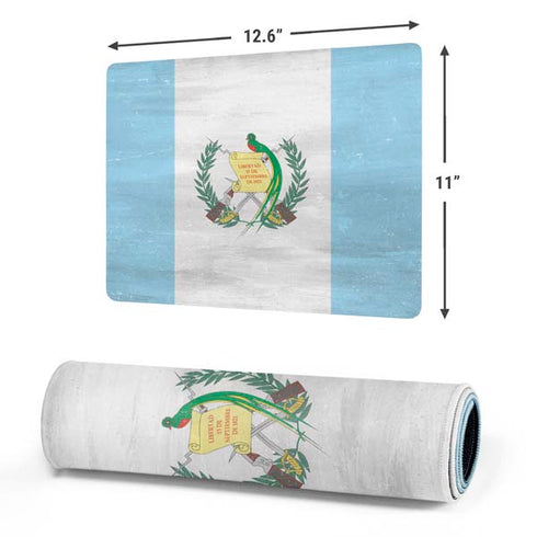 Guatemala Flag Distressed Gaming Mouse Pad