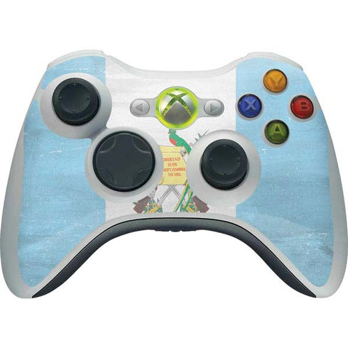 Guatemala Flag Distressed Xbox 360 Wireless Controller Skin
