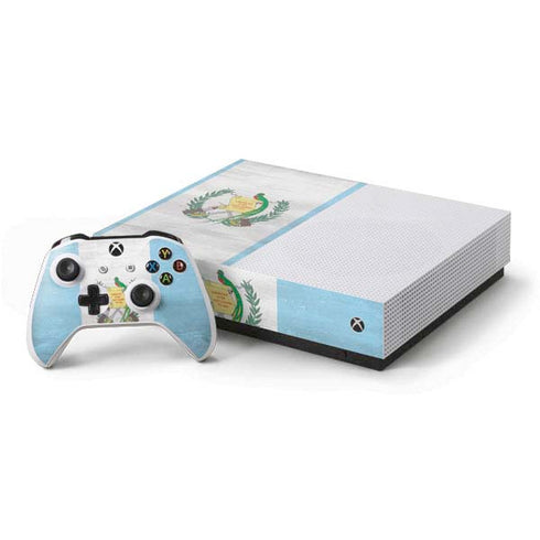 Guatemala Flag Distressed Xbox One S All-Digital Edition Bundle Skin
