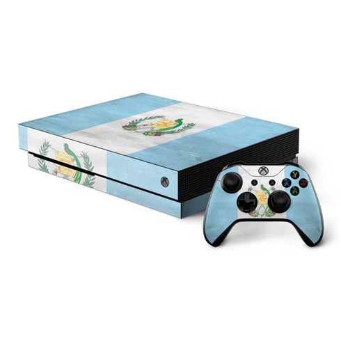 Guatemala Flag Distressed Xbox One X Bundle Skin