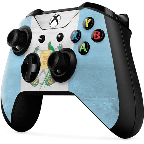 Guatemala Flag Distressed Xbox One X Controller Skin