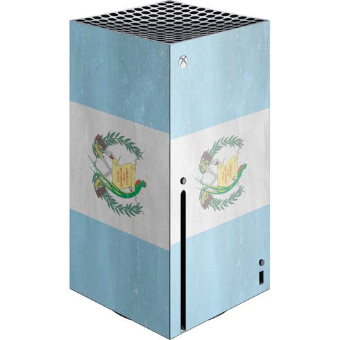 Guatemala Flag Distressed Xbox Series X Console Skin