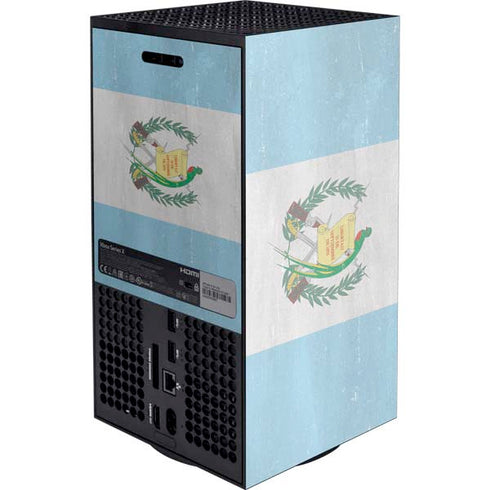 Guatemala Flag Distressed Xbox Series X Console Skin
