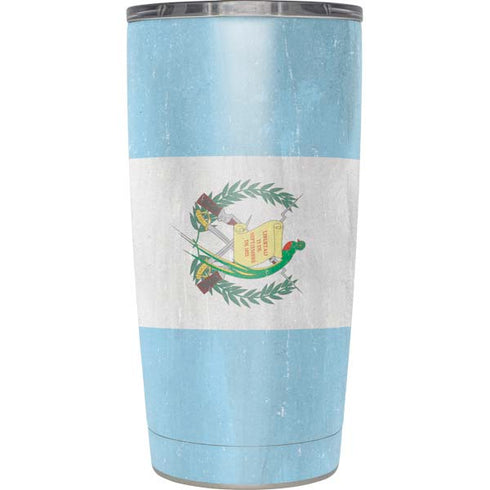Guatemala Flag Distressed Yeti 20oz Tumbler Skin