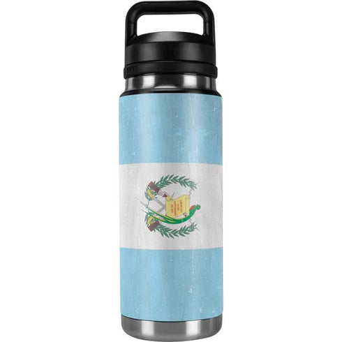 Guatemala Flag Distressed YETI Rambler 26oz Bottle Skin