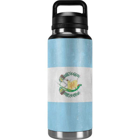 Guatemala Flag Distressed YETI Rambler 36oz Bottle Skin