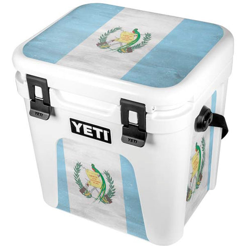 Guatemala Flag Distressed YETI Roadie 24 Hard Cooler Skin