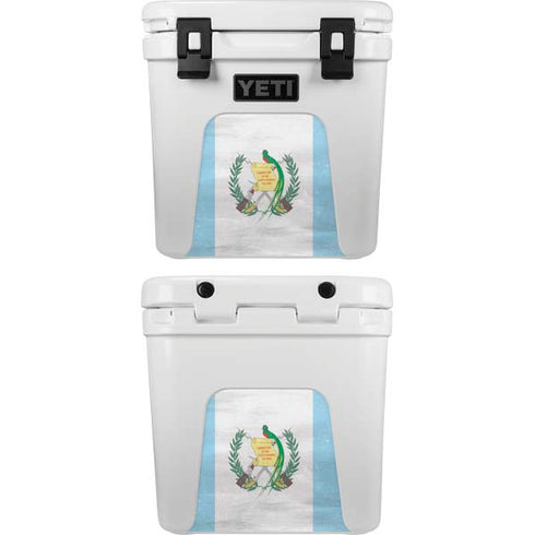 Guatemala Flag Distressed YETI Roadie 24 Hard Cooler Skin