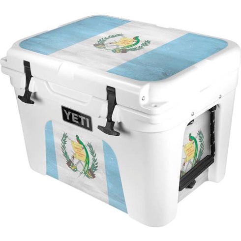 Guatemala Flag Distressed YETI Tundra 35 Hard Cooler Skin