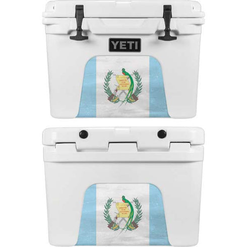 Guatemala Flag Distressed YETI Tundra 35 Hard Cooler Skin