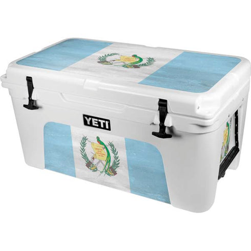 Guatemala Flag Distressed YETI Tundra 65 Hard Cooler Skin