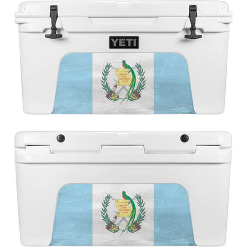 Guatemala Flag Distressed YETI Tundra 65 Hard Cooler Skin
