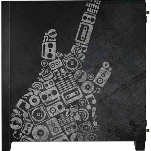 Guitar Pattern Corsair 4000D Tempered Glass Mid-Tower ATX Case Skin