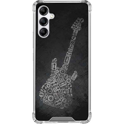Guitar Pattern Galaxy A15 5G Clear Case