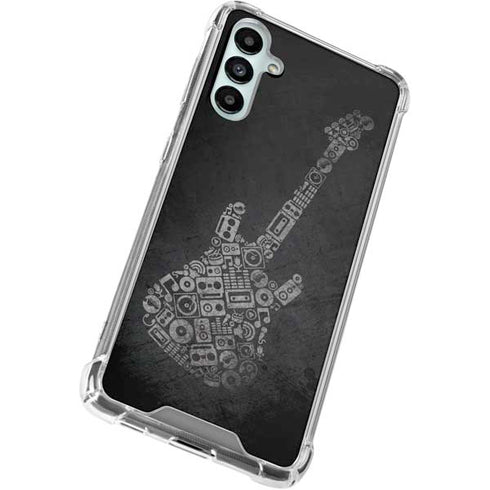 Guitar Pattern Galaxy A15 5G Clear Case
