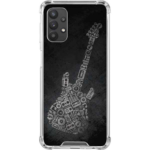 Guitar Pattern Galaxy A32 5G Clear Case