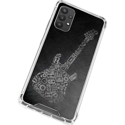 Guitar Pattern Galaxy A32 5G Clear Case
