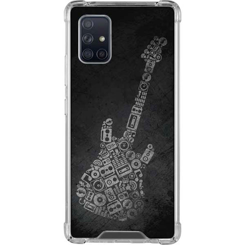 Guitar Pattern Galaxy A71 5G Clear Case