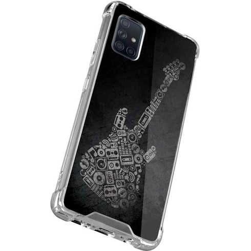 Guitar Pattern Galaxy A71 5G Clear Case