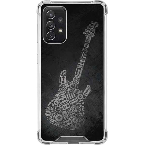 Guitar Pattern Galaxy A72 5G Clear Case
