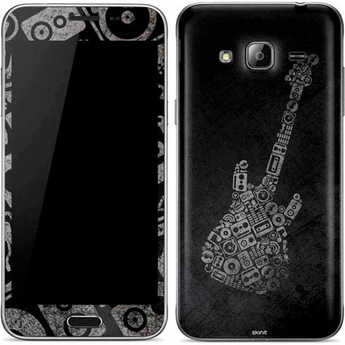 Guitar Pattern Galaxy J3 Skin