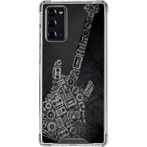 Guitar Pattern Galaxy Note20 5G Clear Case