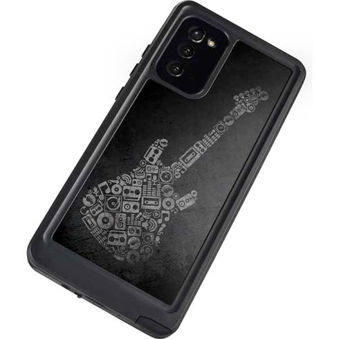 Guitar Pattern Galaxy Note20 5G Waterproof Case