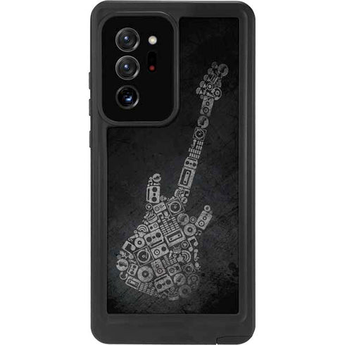 Guitar Pattern Galaxy Note20 Ultra 5G Waterproof Case