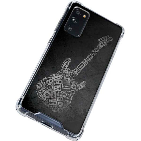 Guitar Pattern Galaxy S20 FE Clear Case